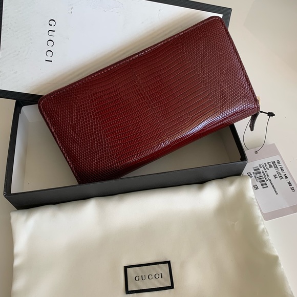 gucci lizard wallet